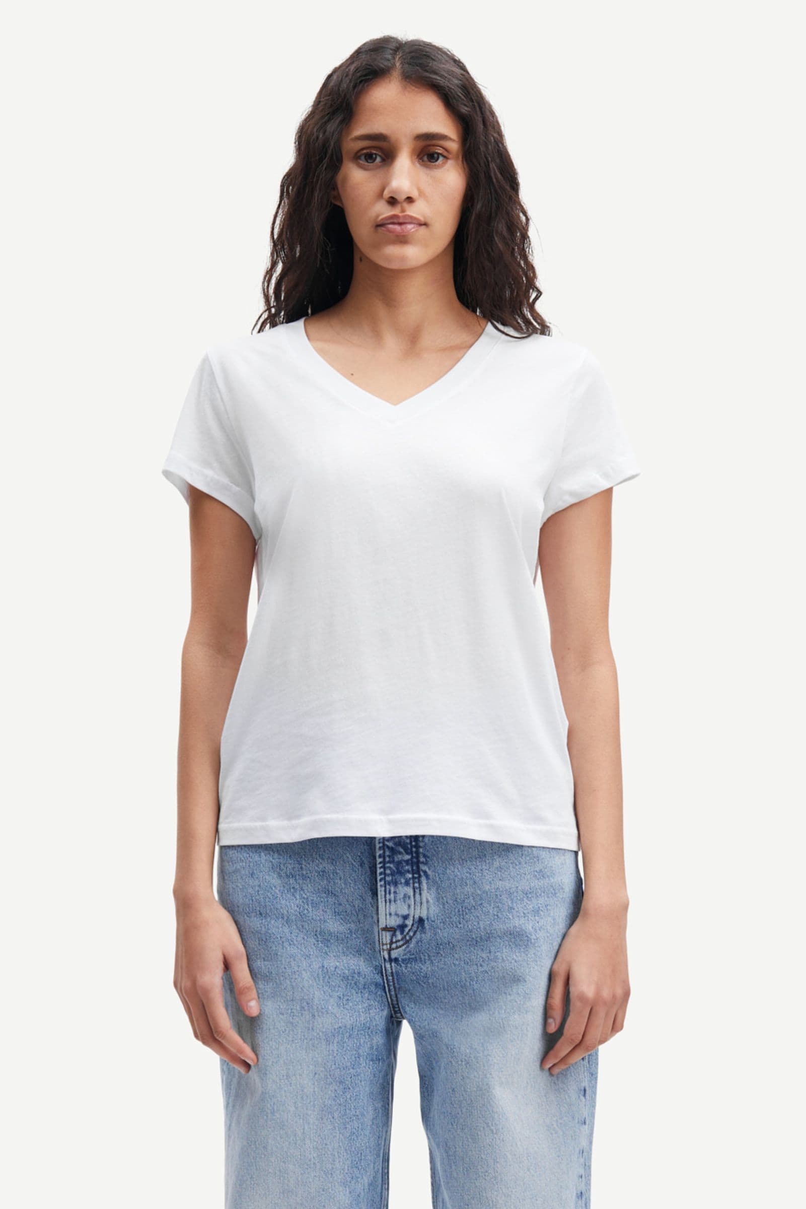 Solly v-n t-shirt 205 White