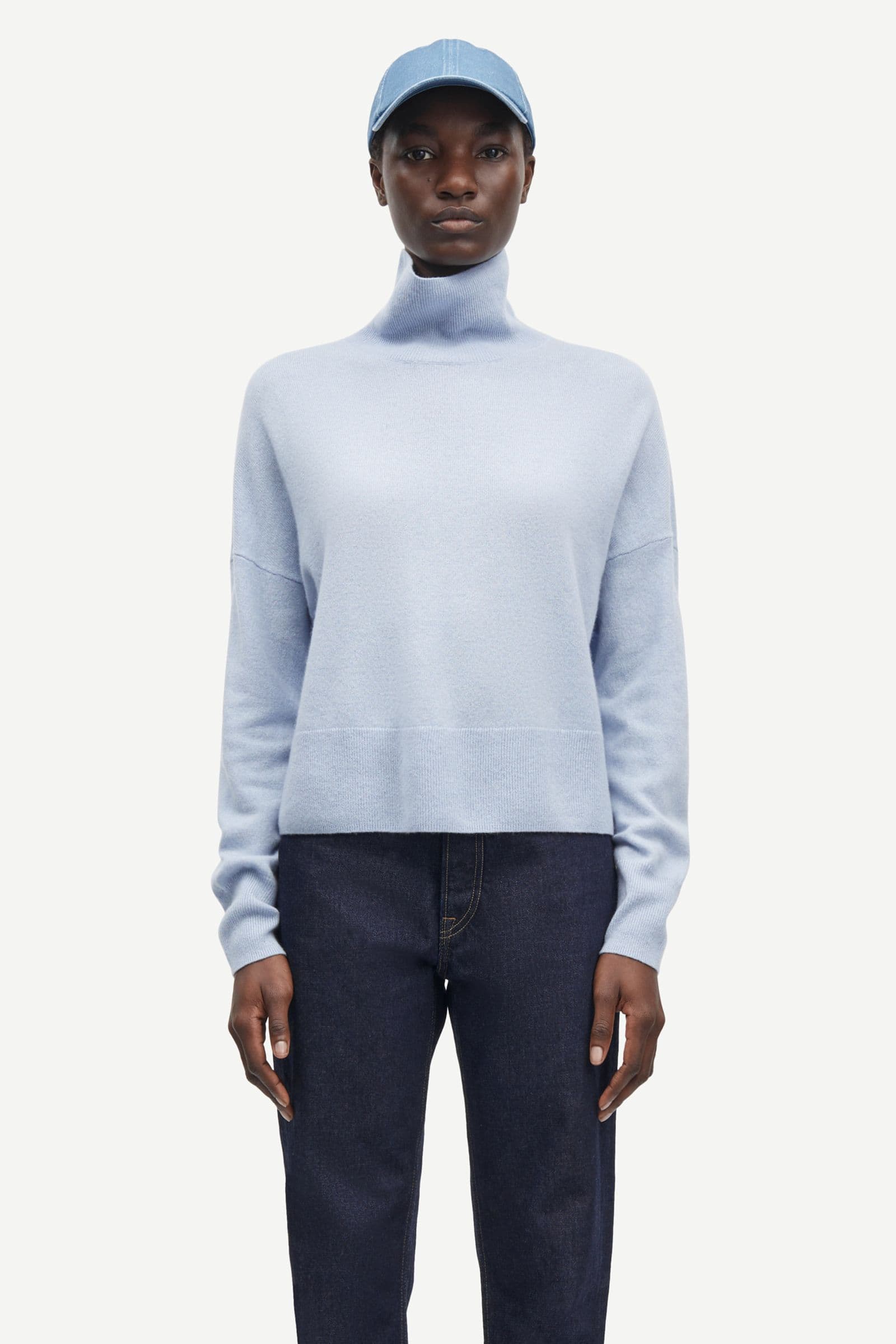 Nola turtleneck 6304 Pearl Blue