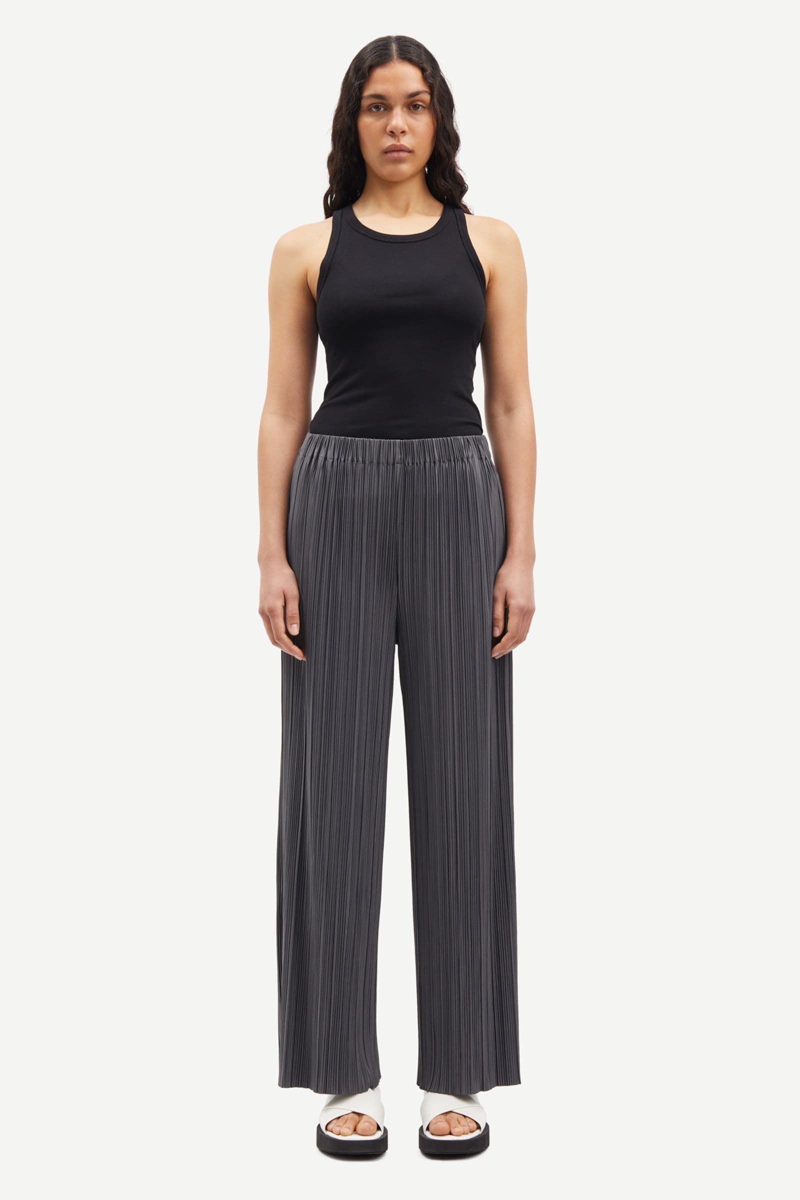 Uma trousers 10167 Gray Pinstripe