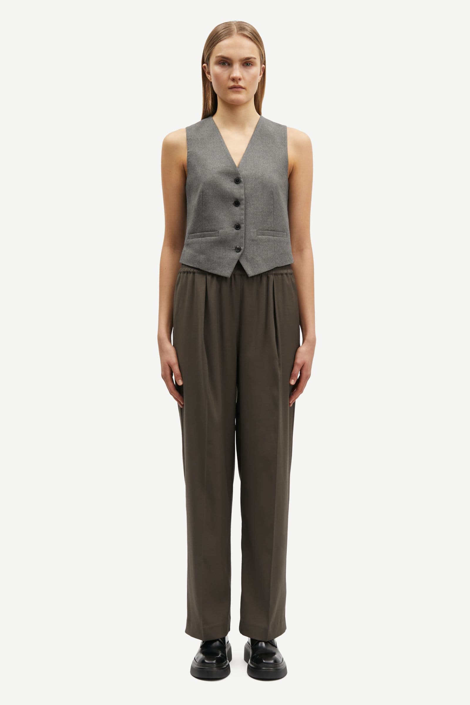 Julia trousers 14635 Black Olive