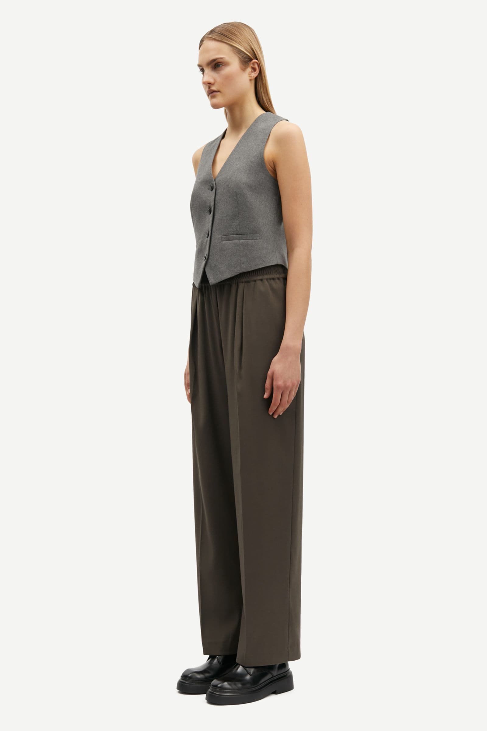 Julia trousers 14635 Black Olive