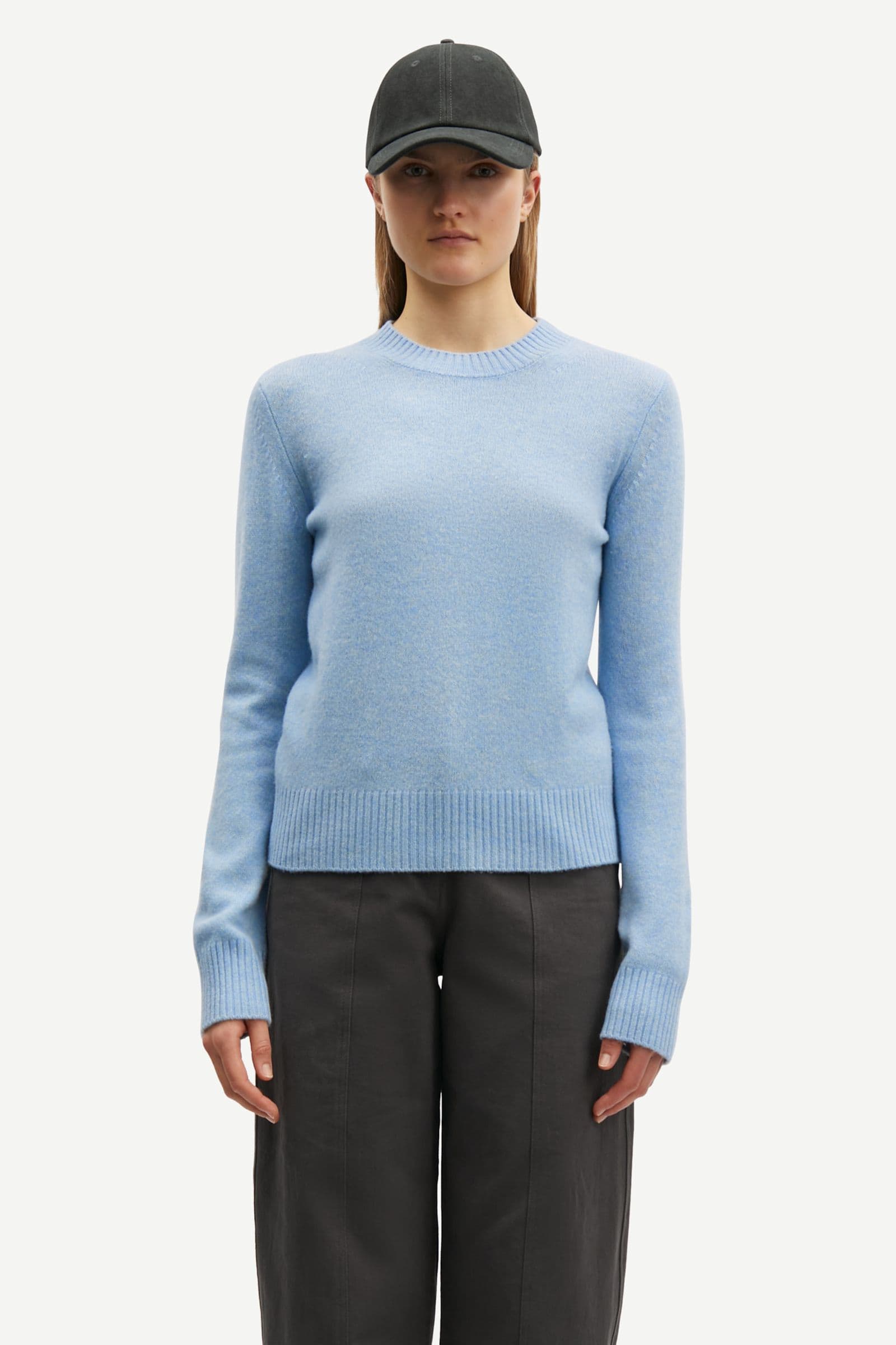 Charlotte Knit Sweater 15010 Subdued Blue