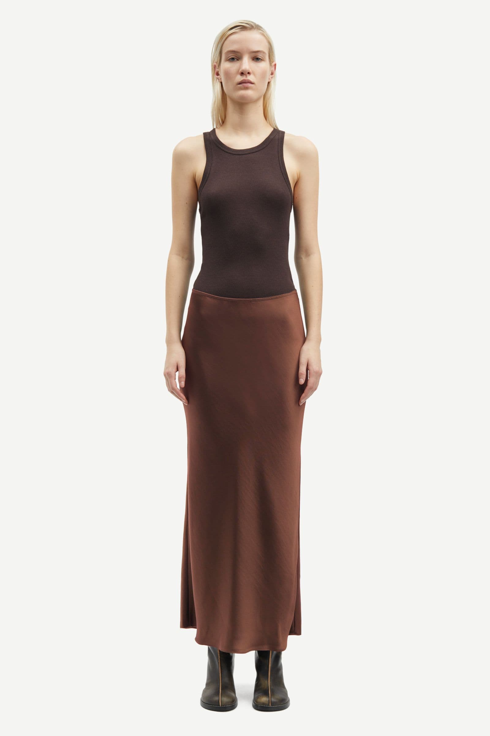 Saagneta long skirt 12956 Cappuccino