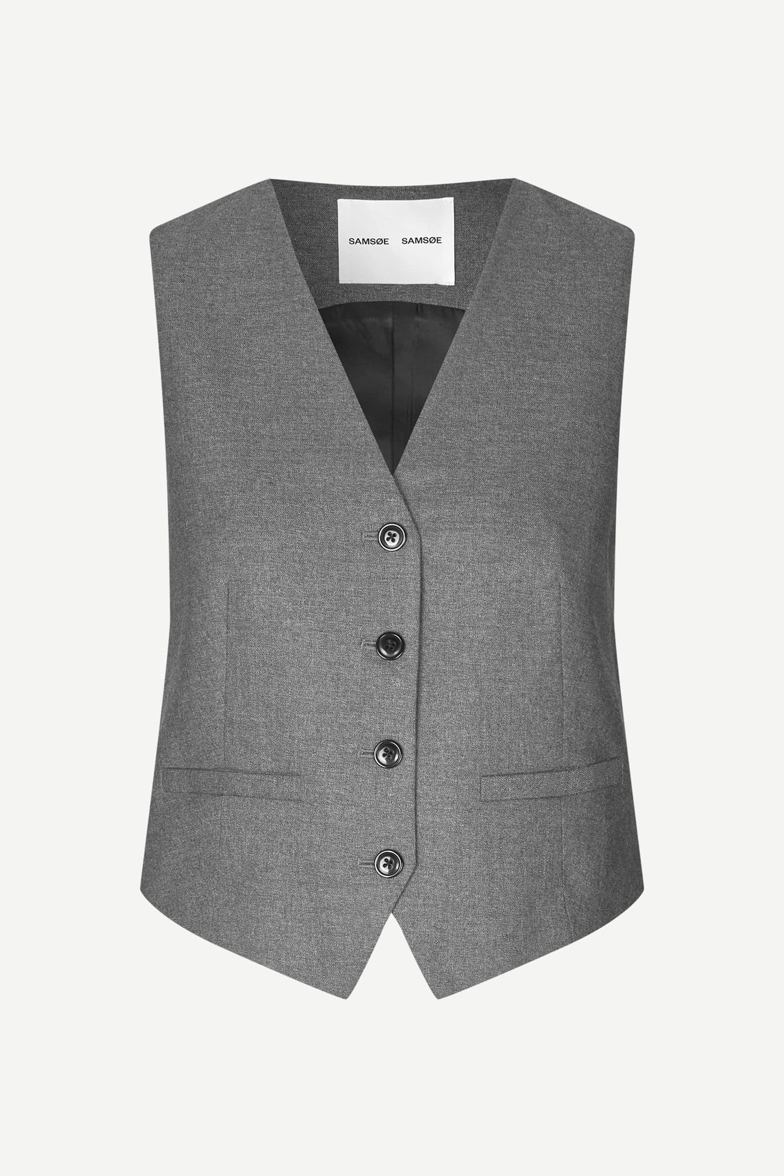 Saramona vest 14930 Grey Mel.