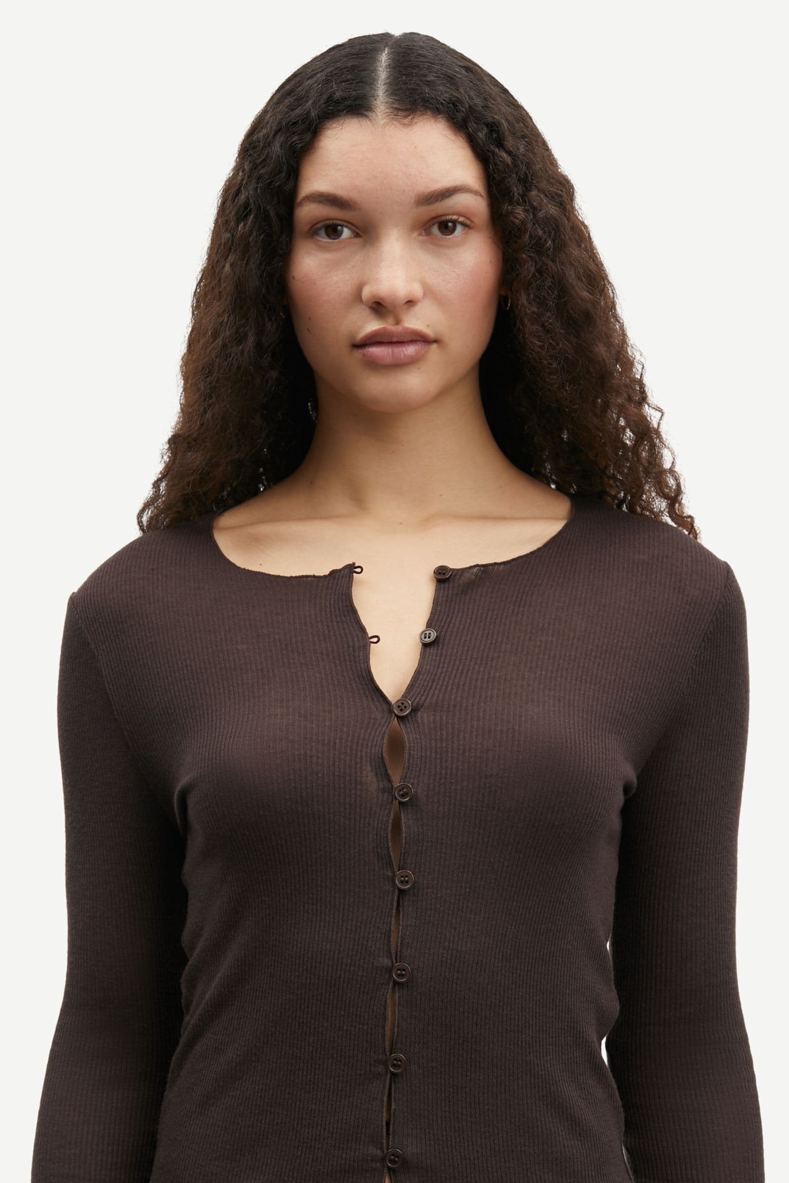 Sasonnet cardigan 15338 Chocolate Torte