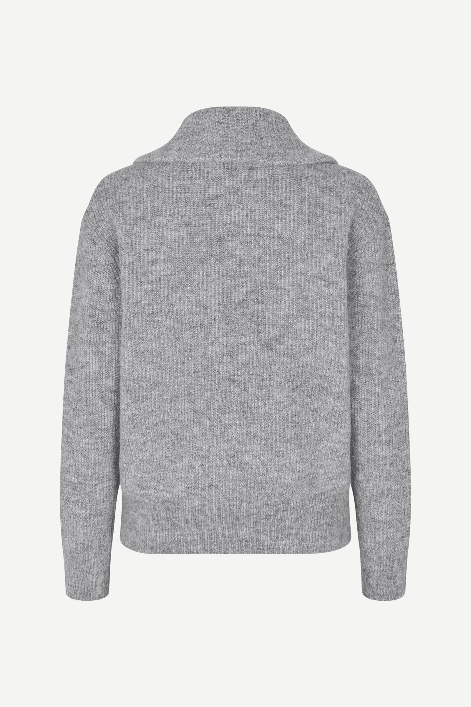 Saanour HZ Sweater 7355 Grey mel.