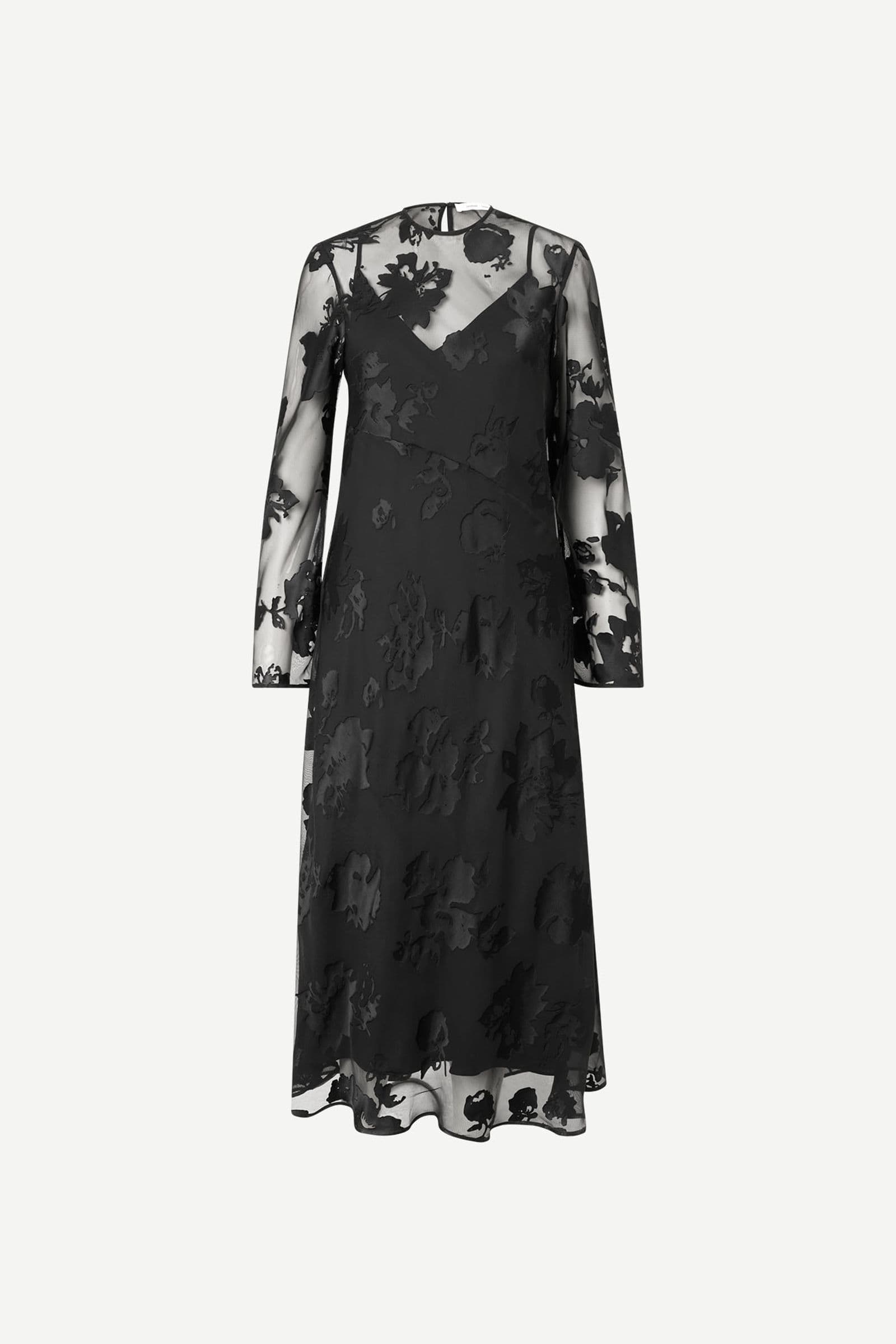 Samadeleine dress 15311 Black Blooming Burnout