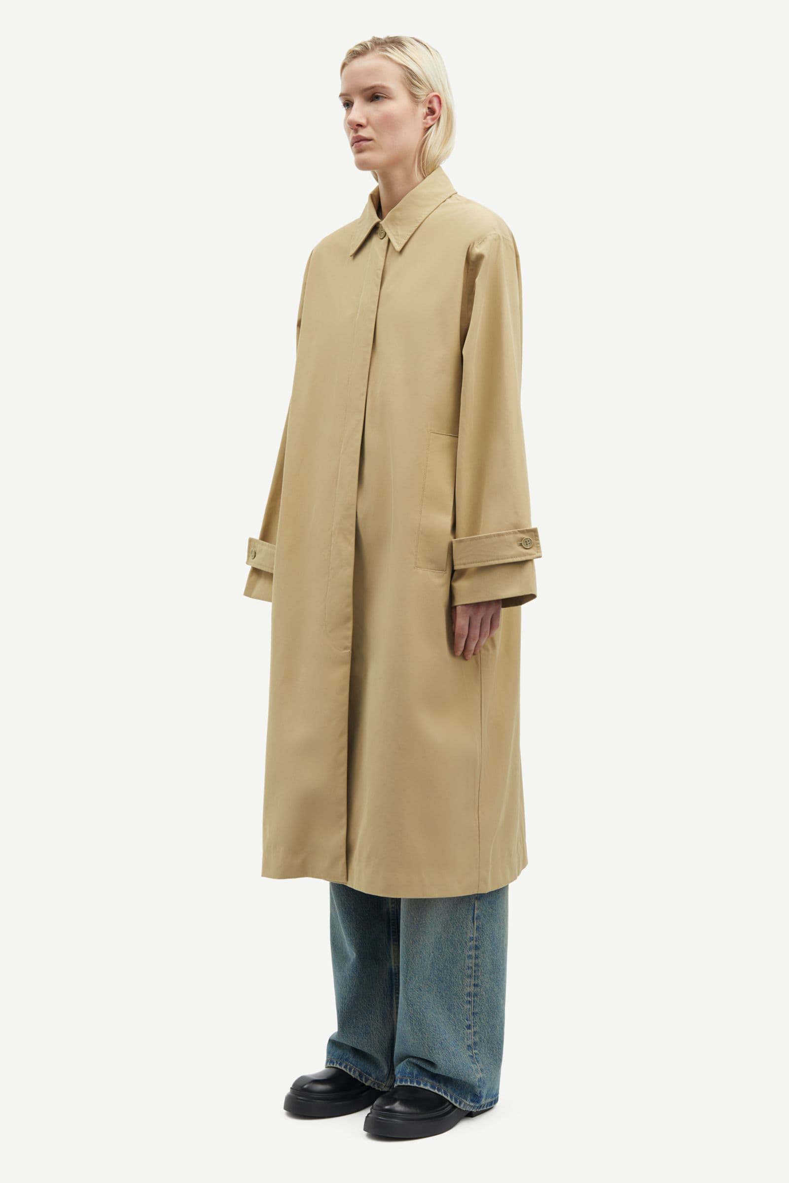 Sarooney trenchcoat 15384 Olive Gray