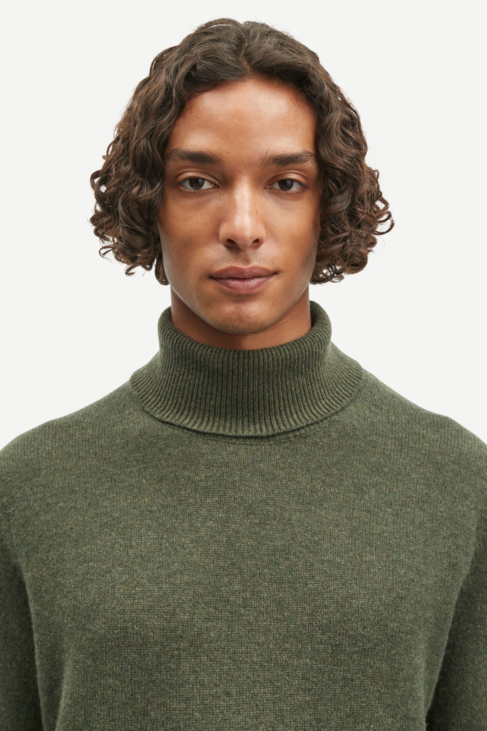 Isak Knit Turtleneck 15010 FOREST NIGHT