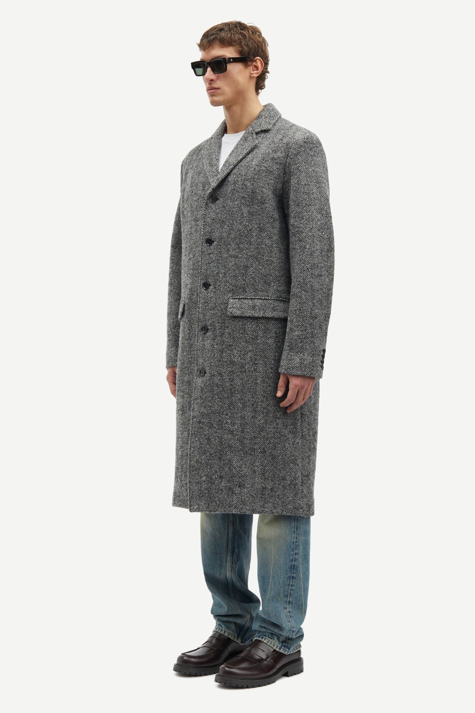 Satesfa x coat 15343 Black Mel.