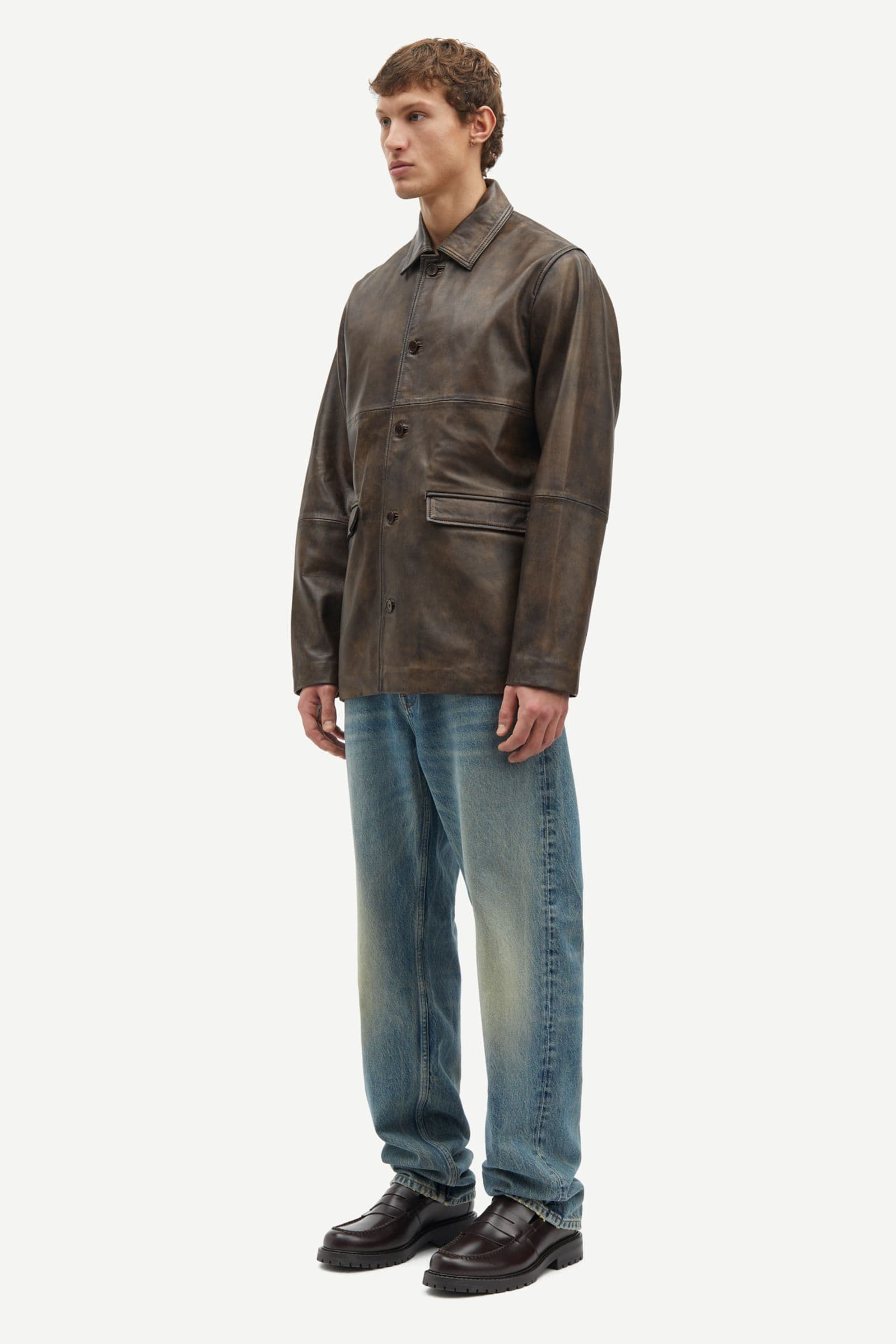 Sajames jacket 15390 Washed Brown