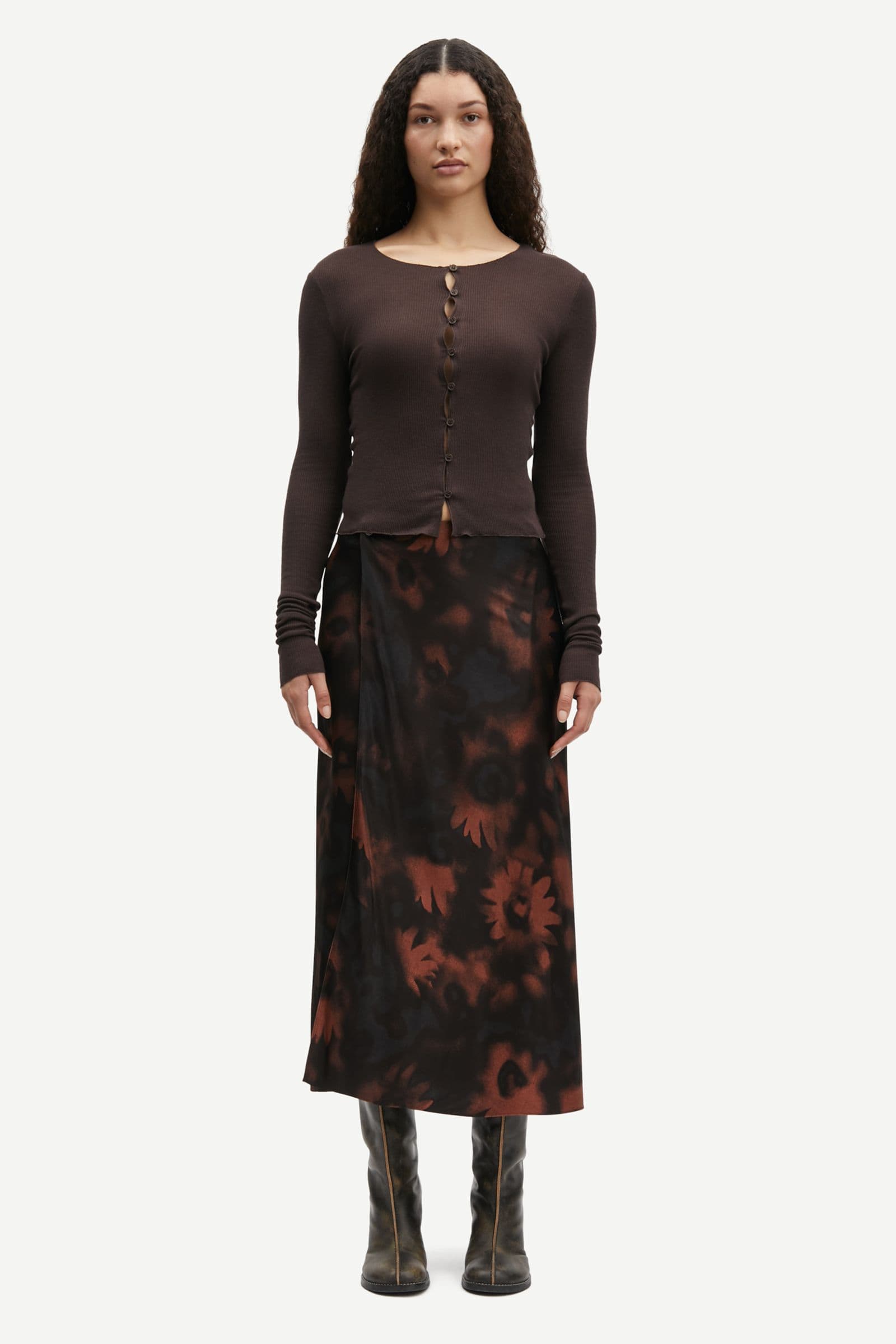 Viktoria bias skirt 14903 Aster Cappuccino