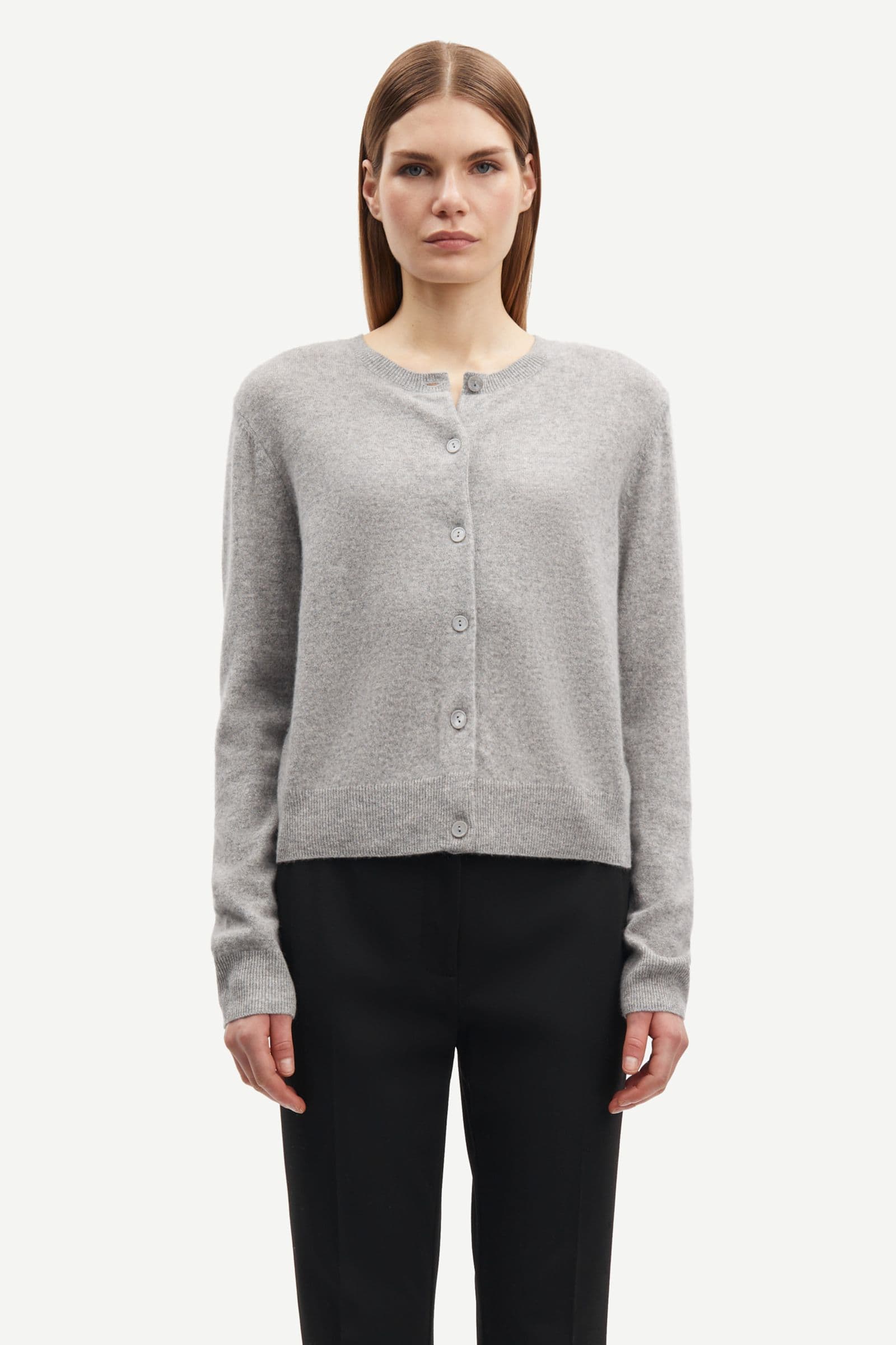 Saboston Cardigan 6304 Grey mel.