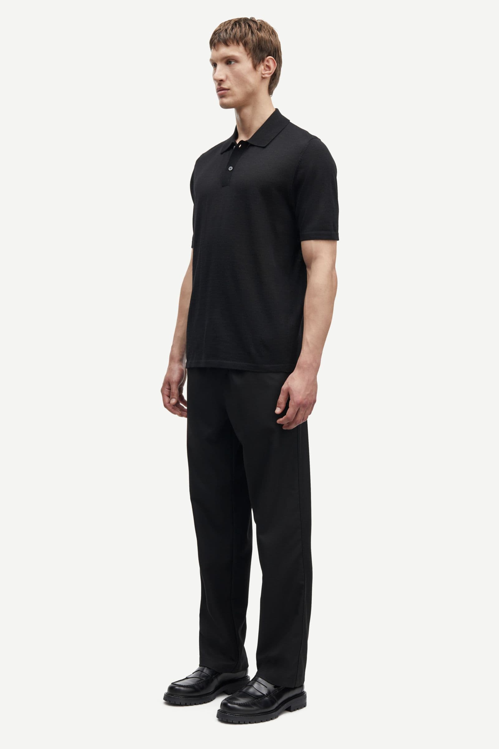 Sarowan knit polo 15477 Black